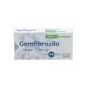 Gemfibrozilo 600 mg con 14 Tabletas