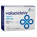 Valaciclovir 500 Mg Con 10 Tabletas