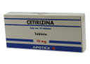 Cetirizina 10 Mg Con 10 Tabletas