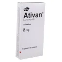 Ativan 2 Mg Con 40 Tabletas