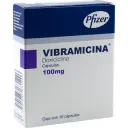 Vibramicina Doxiciclina 100 Mg Con 10 Cápsulas