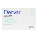 Denvar Cefixima 400 Mg Con 3 Cápsulas