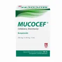 Mucocef Bromhexina Cefalexina 250/4.39 Mg Suspensión Con 100 Ml
