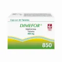 Dimefor 850 Mg Con 30 Tabletas
