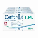 Ceftrex Im Ceftriaxona 500 Mg Solución Inyectable Pack Con 3 Viales