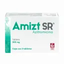 Amizt Sr Azitromicina 500 Mg Con 3 Tabletas