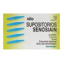 Senosiain Supositorio Rectal Para Niños Con 10 Piezas