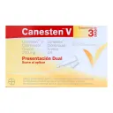 Canesten V Dual 200 Mg Con 3 Óvulos, 1% Crema 10 G