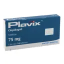 Plavix 75 Mg Con 14 Tabletas