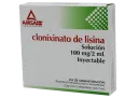 Clonixinato Lisina 100 Mg Solución Inyectable Con 5 Ampolletas