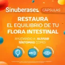 Sinuberase Probióticos Auxiliar 12 Cápsulas