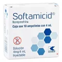 Softamicid 4 Mg Con 10 Ampolletas Solución Inyectable