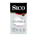 Sico Invisible Condones De Látex 3 Piezas