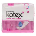Kotex Pantiprotectores Regulares 44 Piezas