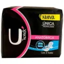 Kotex Unika Anatómica Toallas Sanitarias Con Alas 8 Piezas