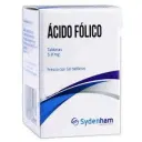 Ácido Fólico con 50 Tabletas
