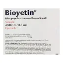 Bioyetin solución 6 jeringas preparadas 4000ui