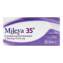 Mileva 35 2/0.035 Mg Con 21 Comprimidos