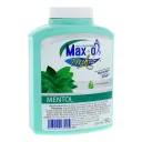 Talco desodorante max-o fresh para pies y axilas aroma a mentol 160 gr.