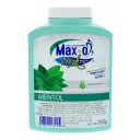 Talco desodorante max-o fresh para pies y axilas aroma a mentol 160 gr.