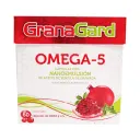 Granagard suplemento: 60 cápsulas con aceite de semilla de granada, polisorbato 80, sorbitan monoleato 80, etanol y glicerol