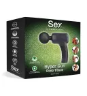 SEY Hyper Gun Masajeador Recargable (USB) con 7 Funciones – Negro