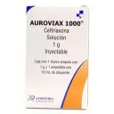 Auroviax 1000 Ceftriaxona 1 G Solución Inyectable Frasco Ámpula