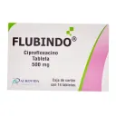 Flubindo Ciprofloxacino 500 Mg Con 14 Tabletas
