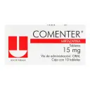 Comenter 15 Mg Con 10 Tabletas