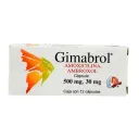 Gimabrol Ambroxol Amoxicilina 500/30 Mg Con 12 Cápsulas 