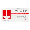 Mictasol Norfloxacino Fenazopiridina 400/100 Mg Con 16 Tabletas