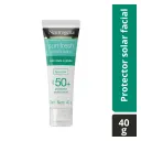Neutrogena Sun Fresh Protector Solar Facial Piel Mixta A Grasa Sin Color Fps50 Con 40 G