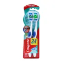 Colgate 360 Mediano Cepillo Dental Con 2 Piezas