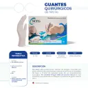 Guante Quirúrgico Estéril De Nitrilo Talla 6 1/2 Con 50 Pares