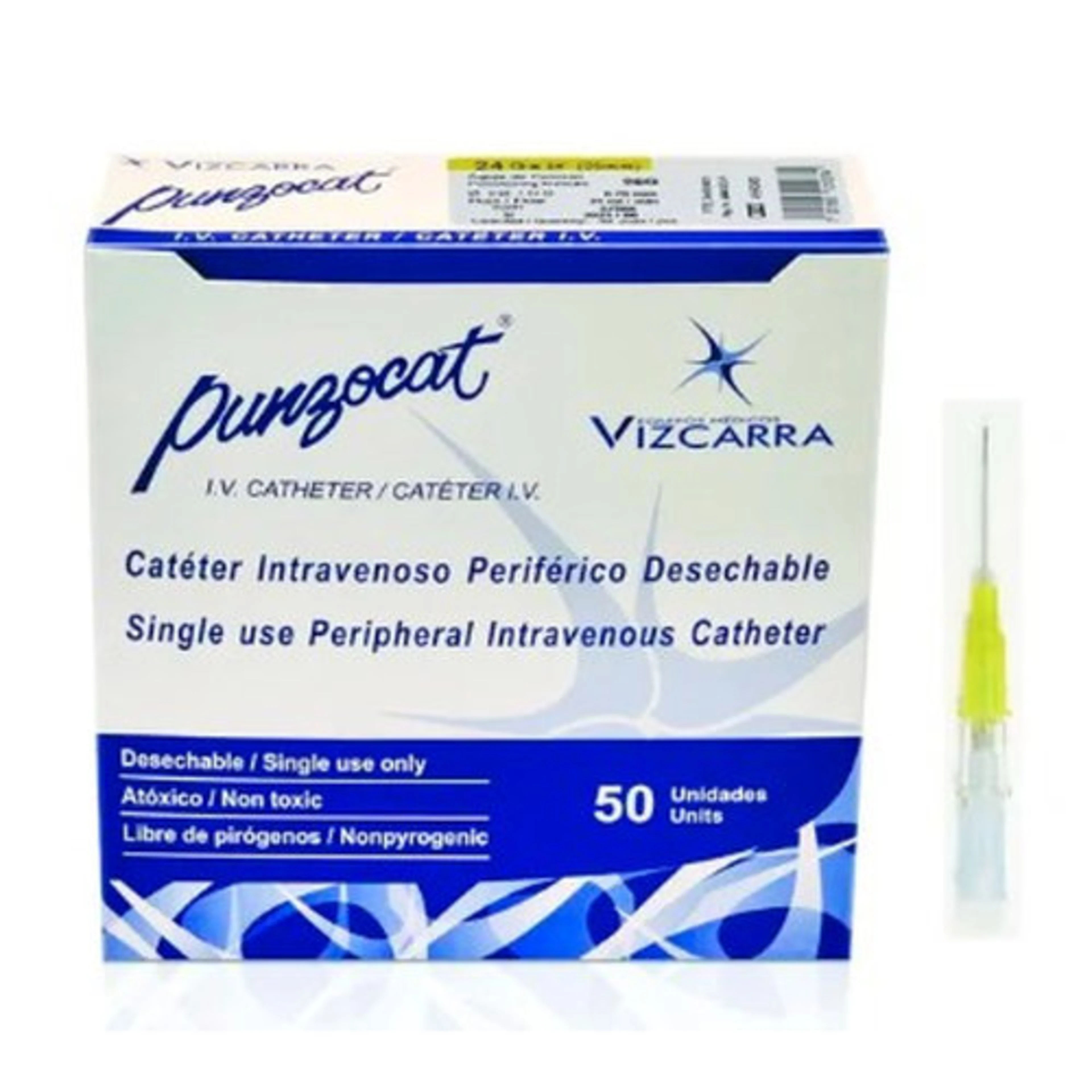 Vizcarra Catéter Para Venoclisis 24 G X 14 Mm