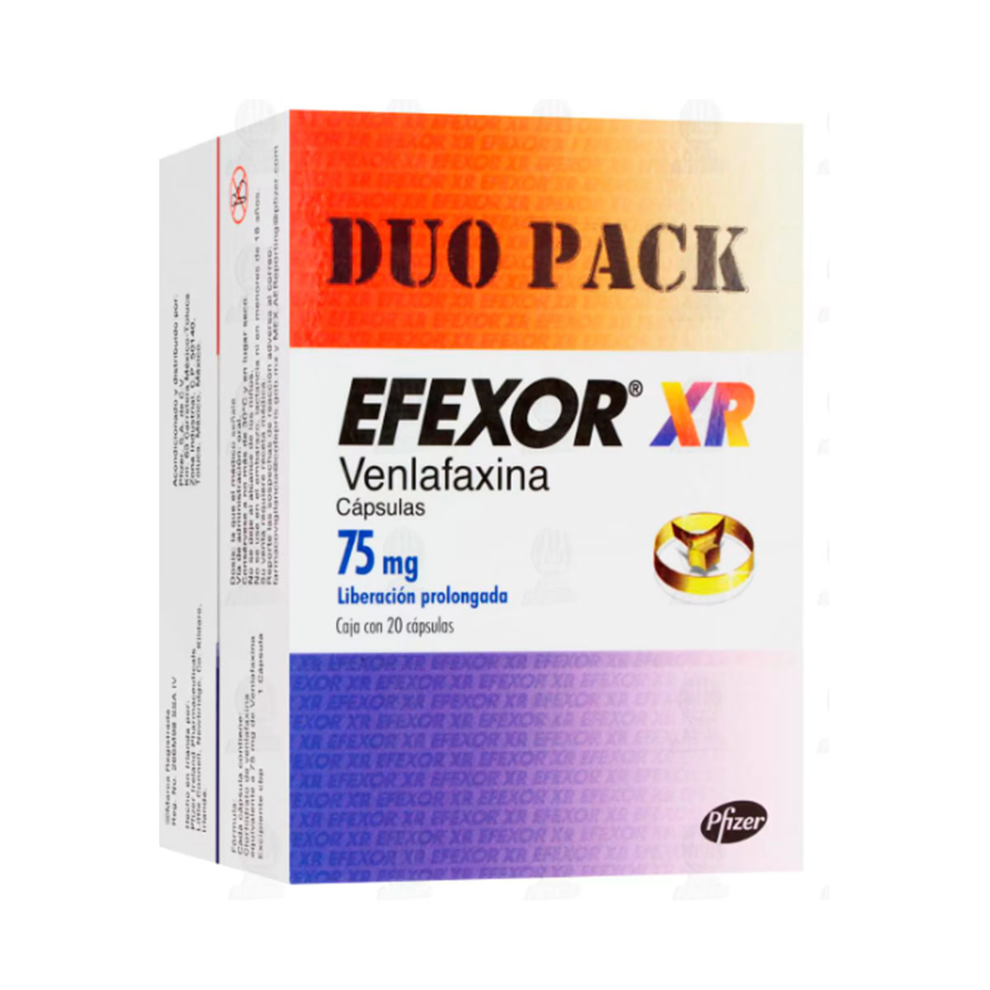 Efexor Xr 75 Mg Duo Pack Con 40 Cápsulas