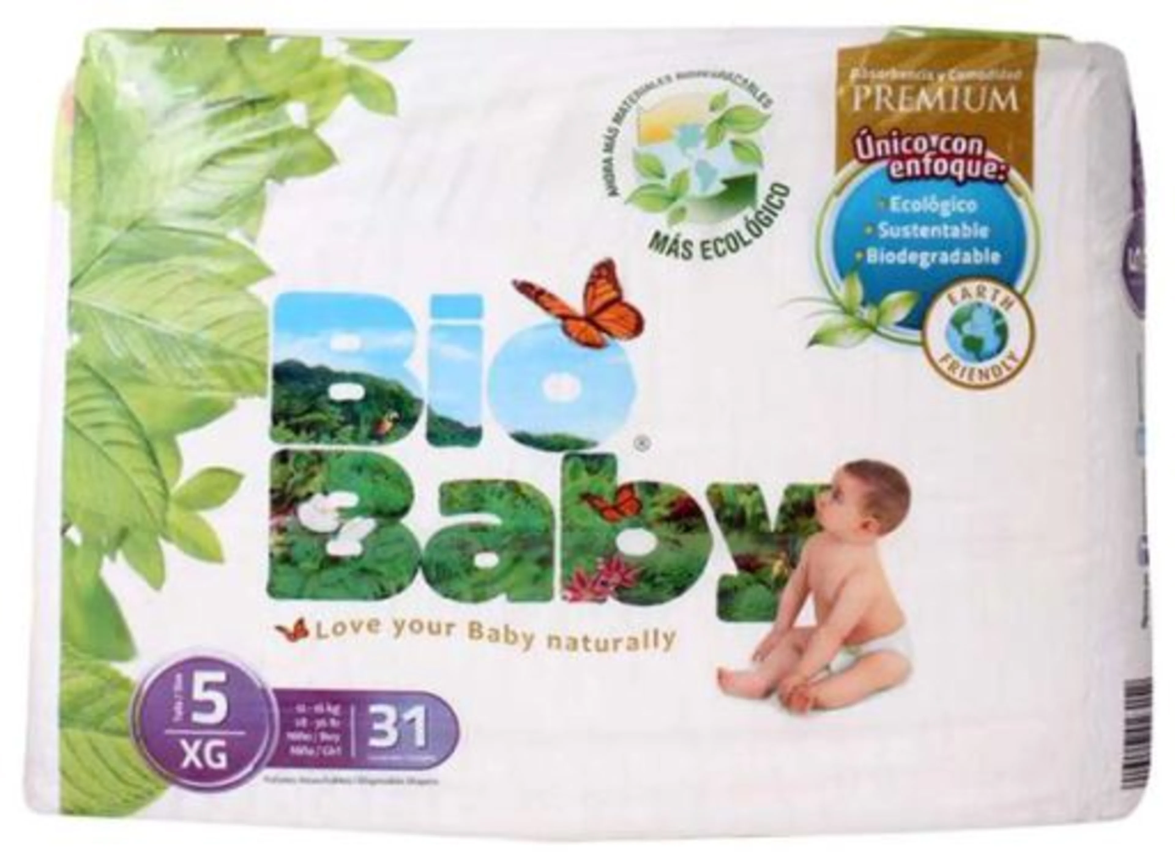 Bio baby talla 5 / x- grande 34 pañales