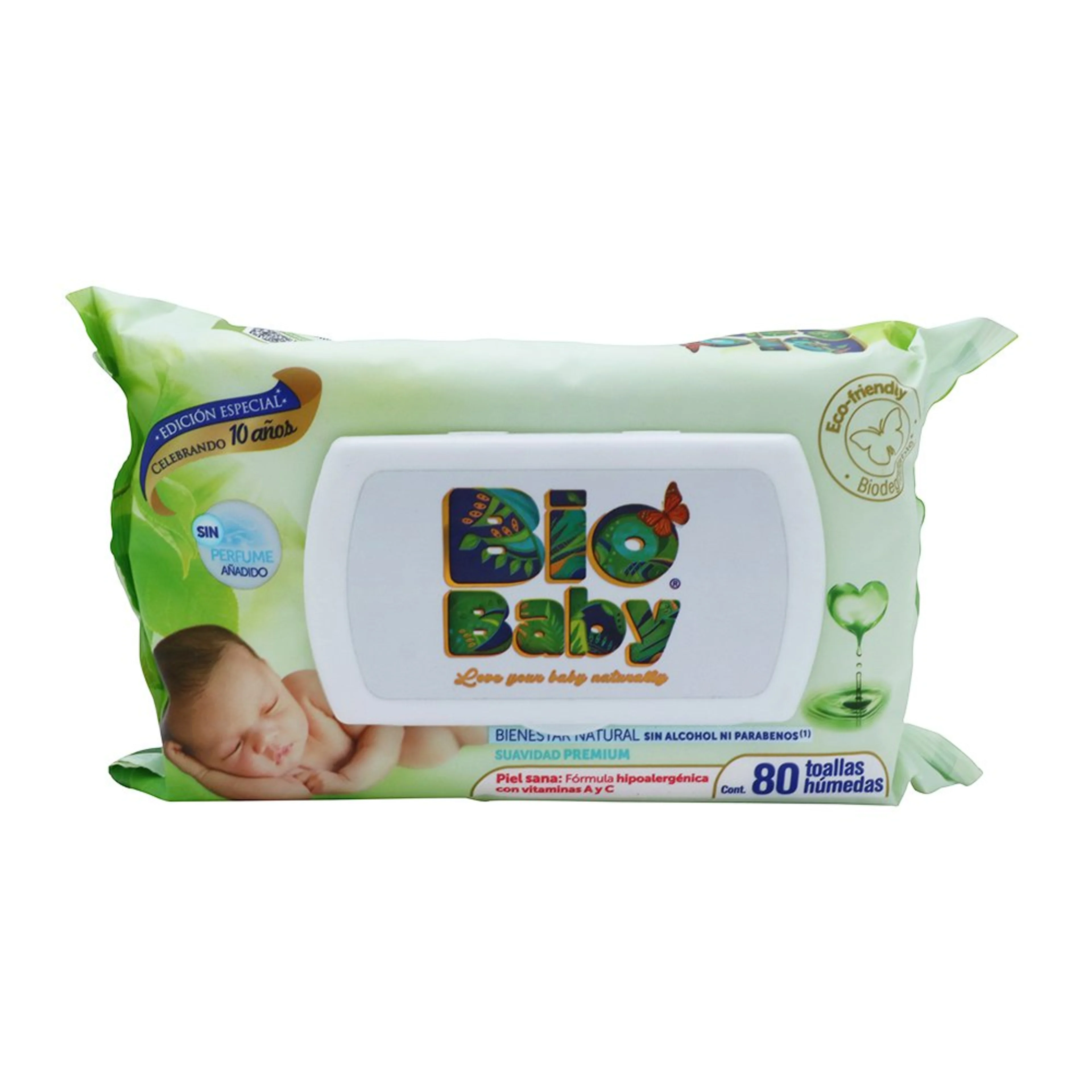 Toallitas humedas bio baby con 80 piezas
