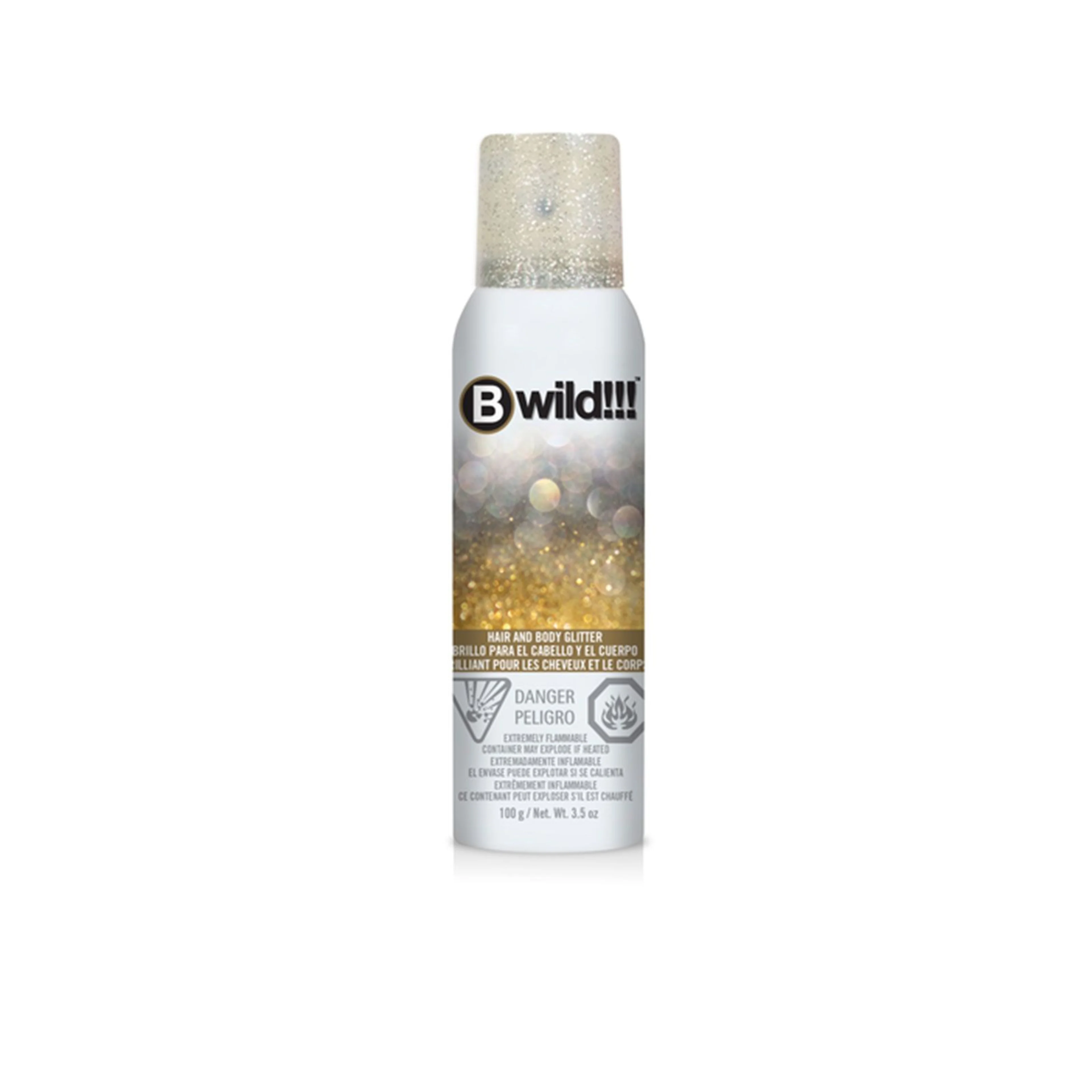 B wild glitter spray gold 100g