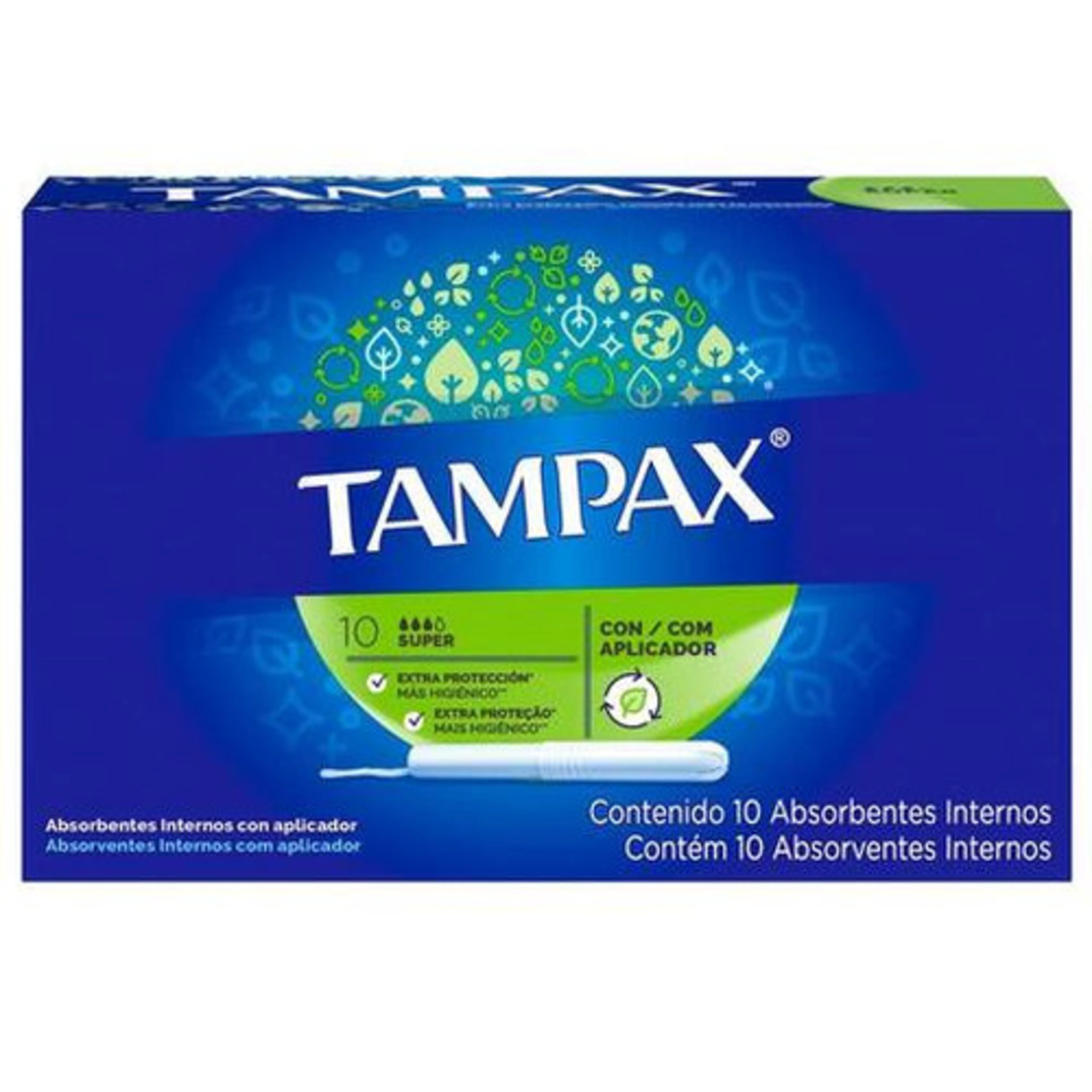 Tampax Tampones Súper 10 Piezas Caja