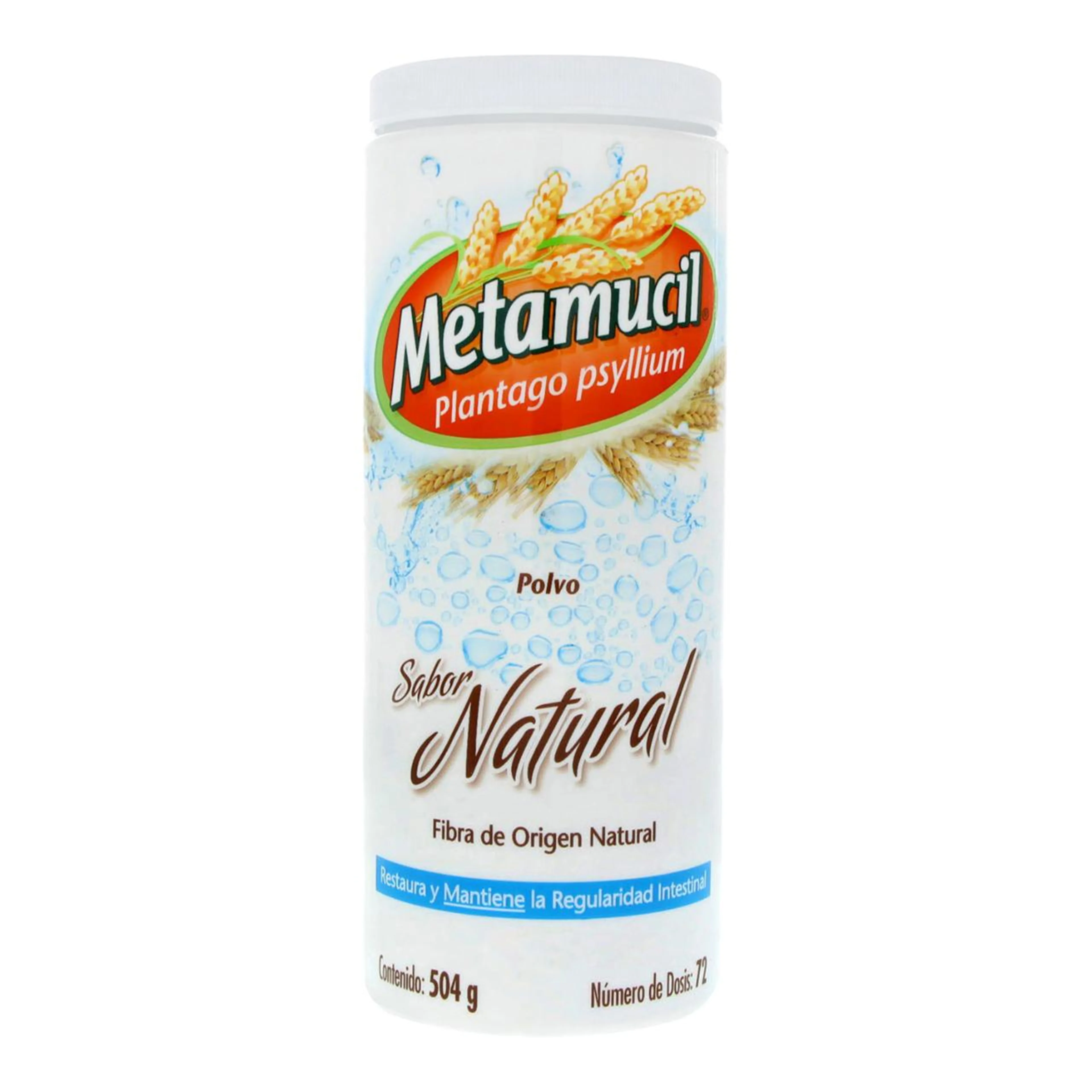 Metamucil Sabor Natural Con 504 G