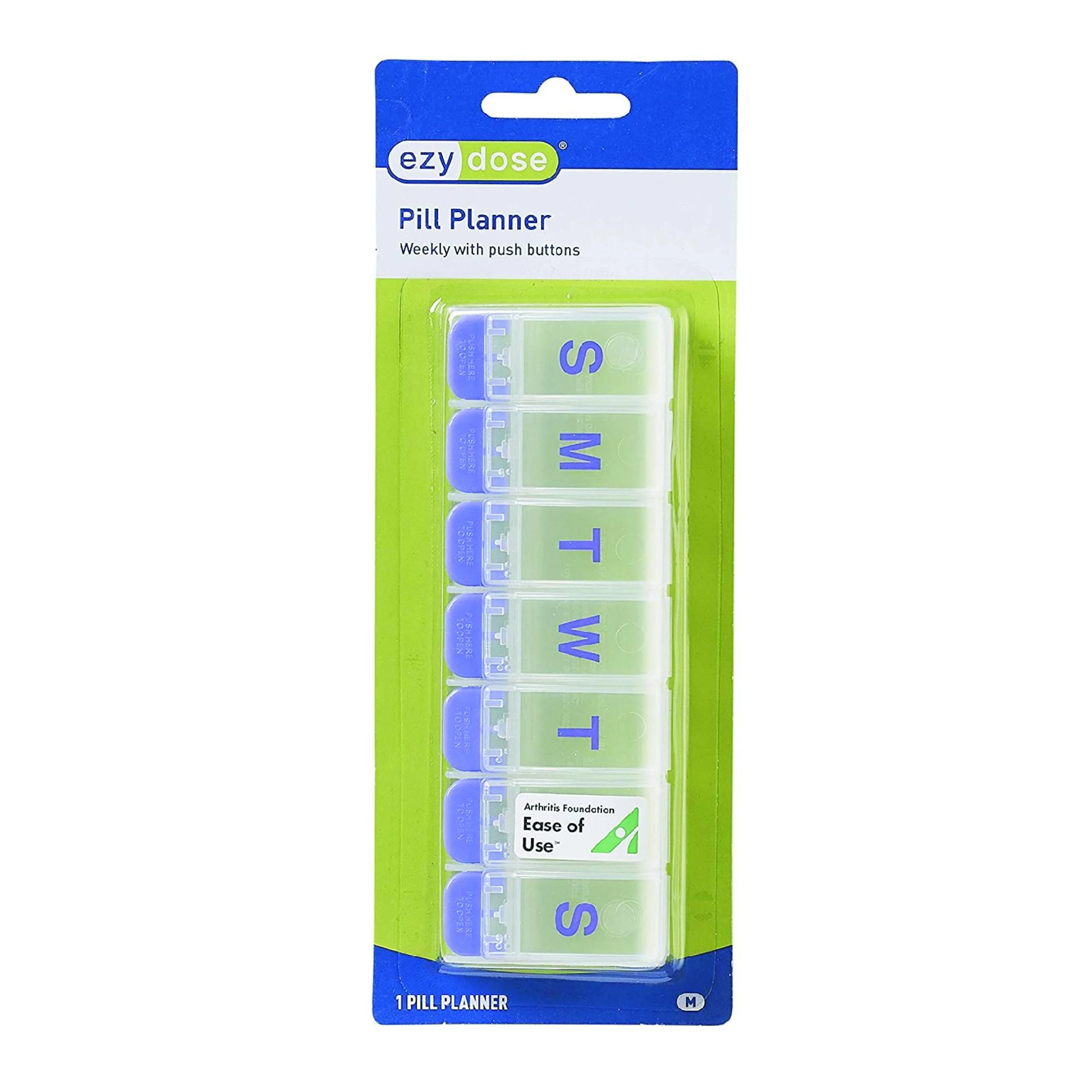 Pastillero recordatorio med boton 7 dias