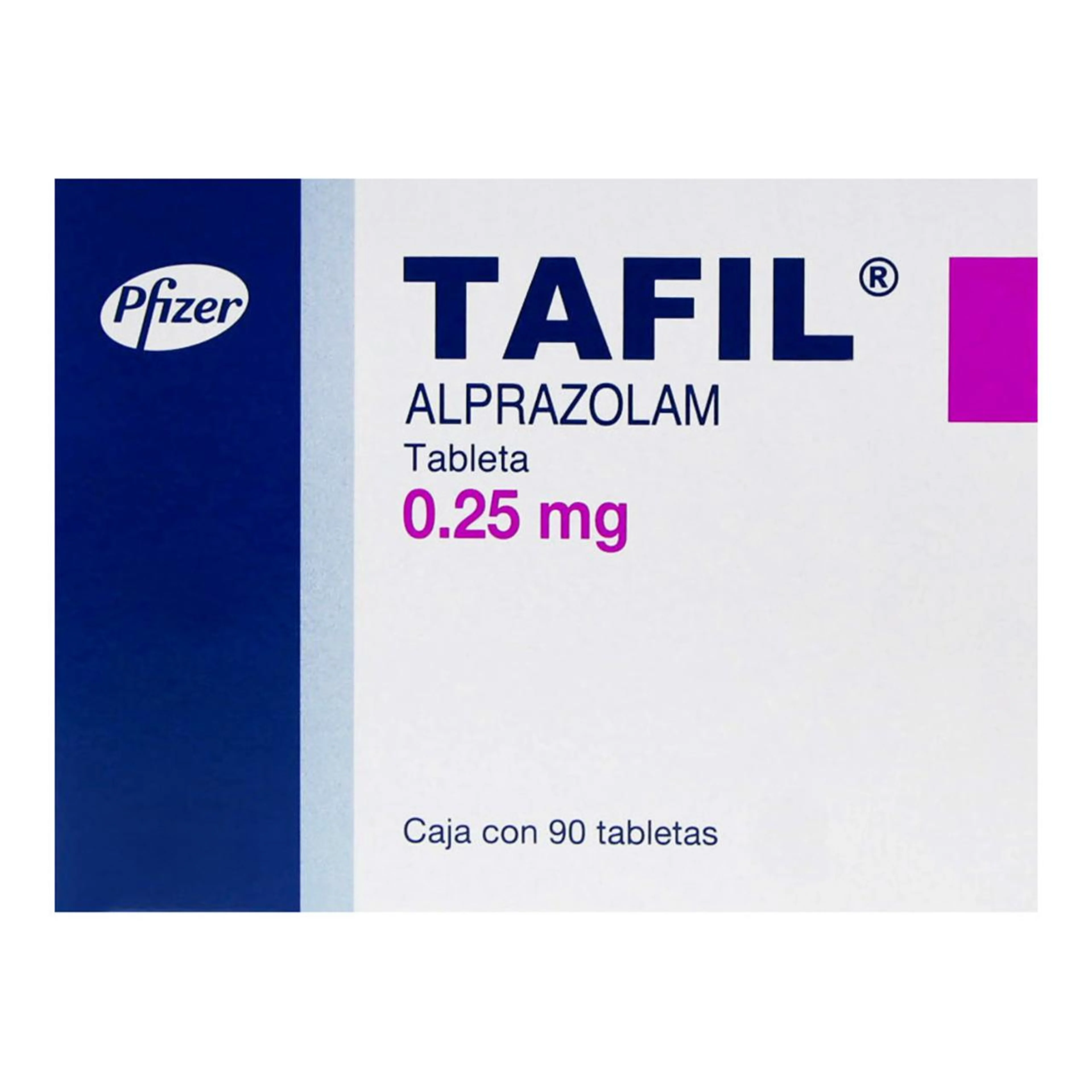 Tafil 0.25 Mg Con 90 Tabletas
