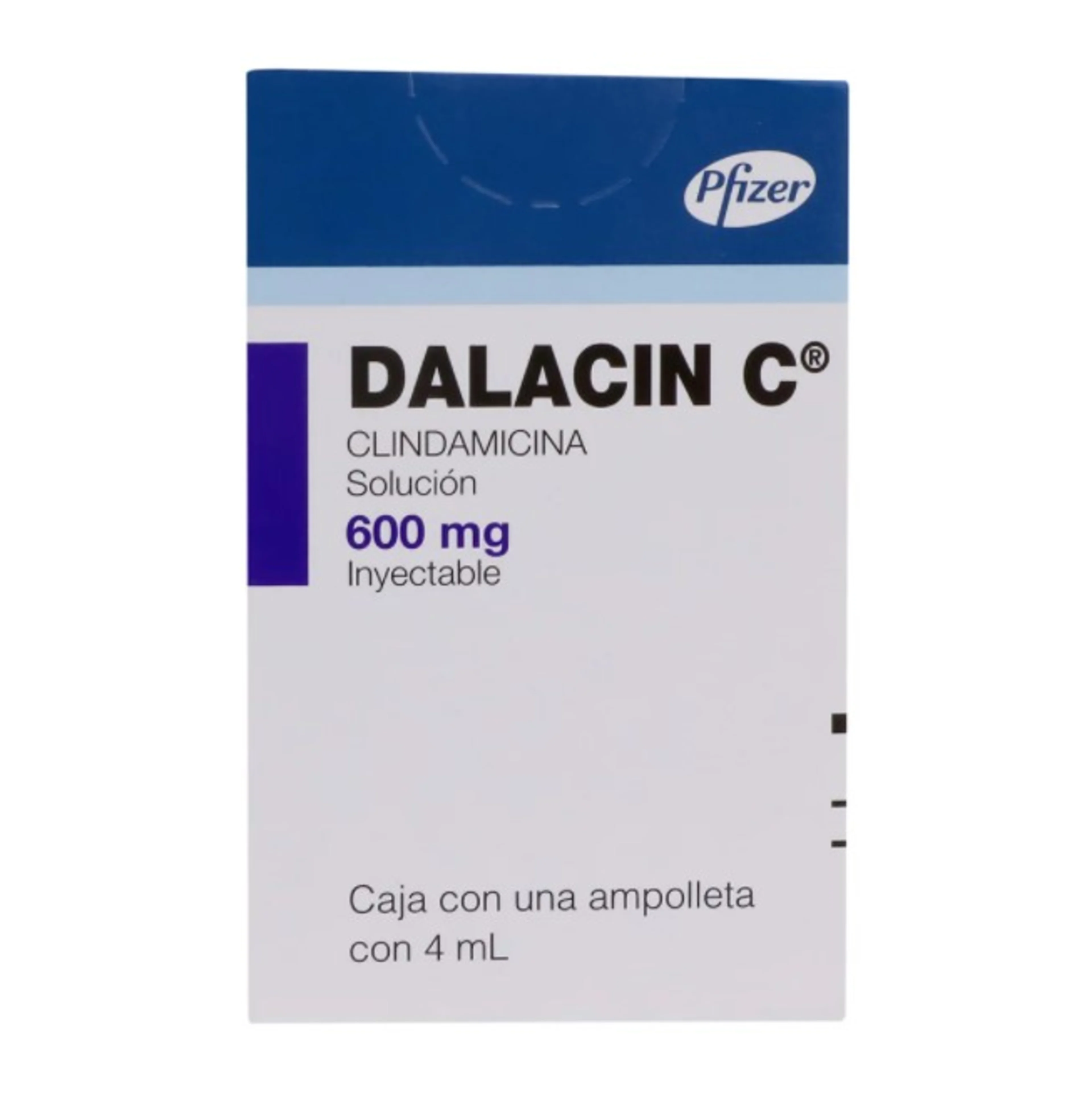 Dalacin Clindamicina C 600 Mg Solución Inyectable Ampolleta 4 Ml