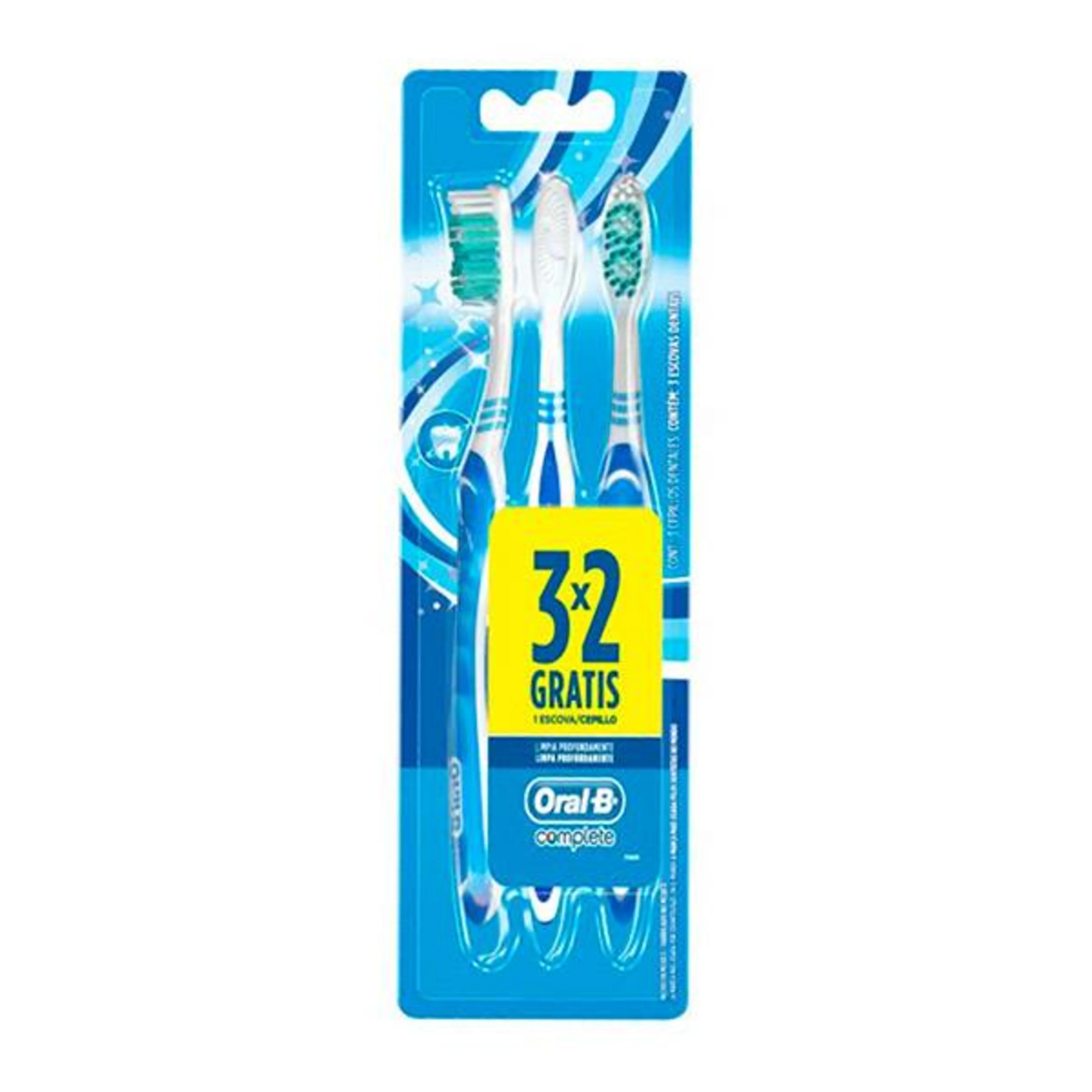 Oral-B Complete Cepillo Dental 40 Suave Con 3 Piezas
