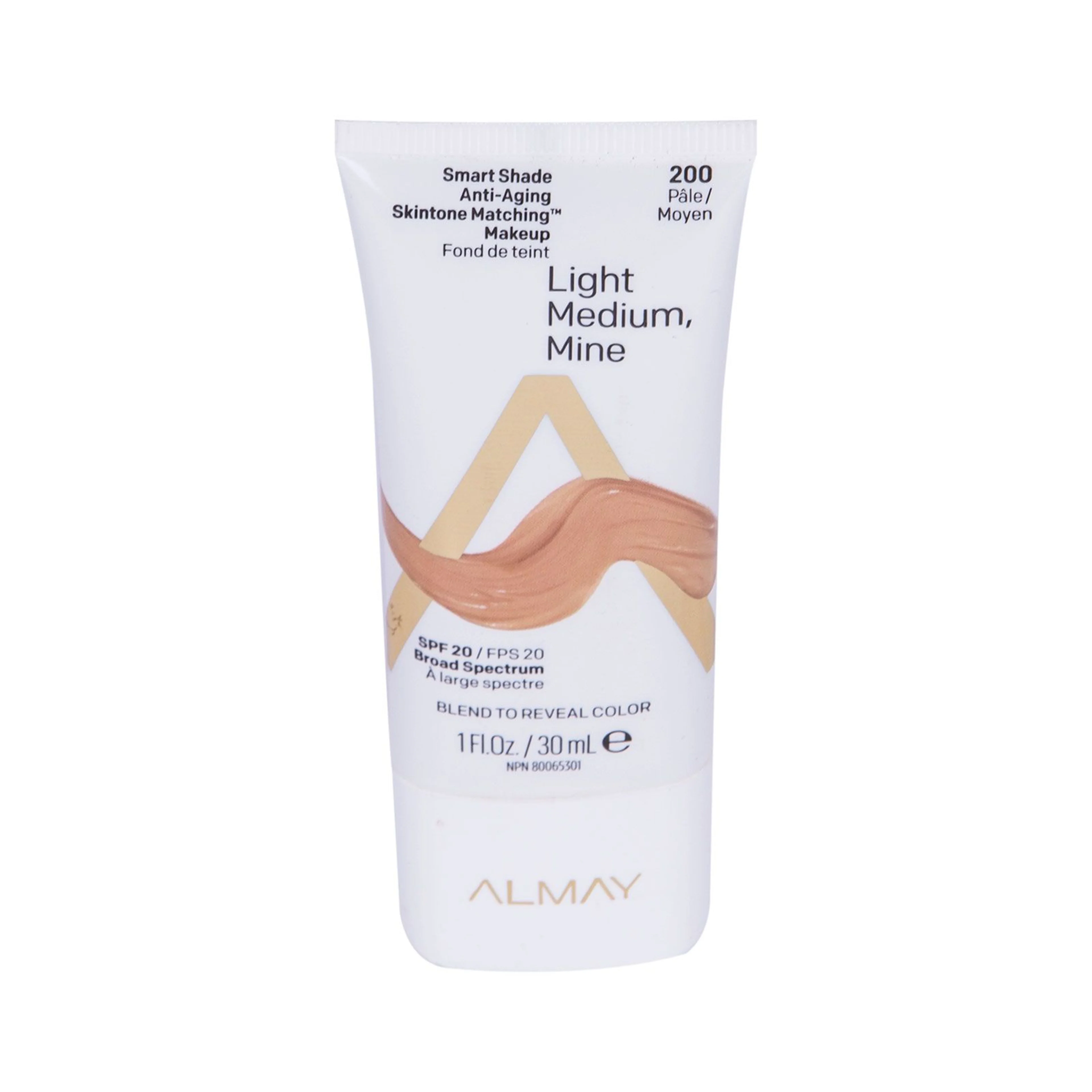 Almay smart shade anti-aging skintone matching makeup tono 200 light medium mine