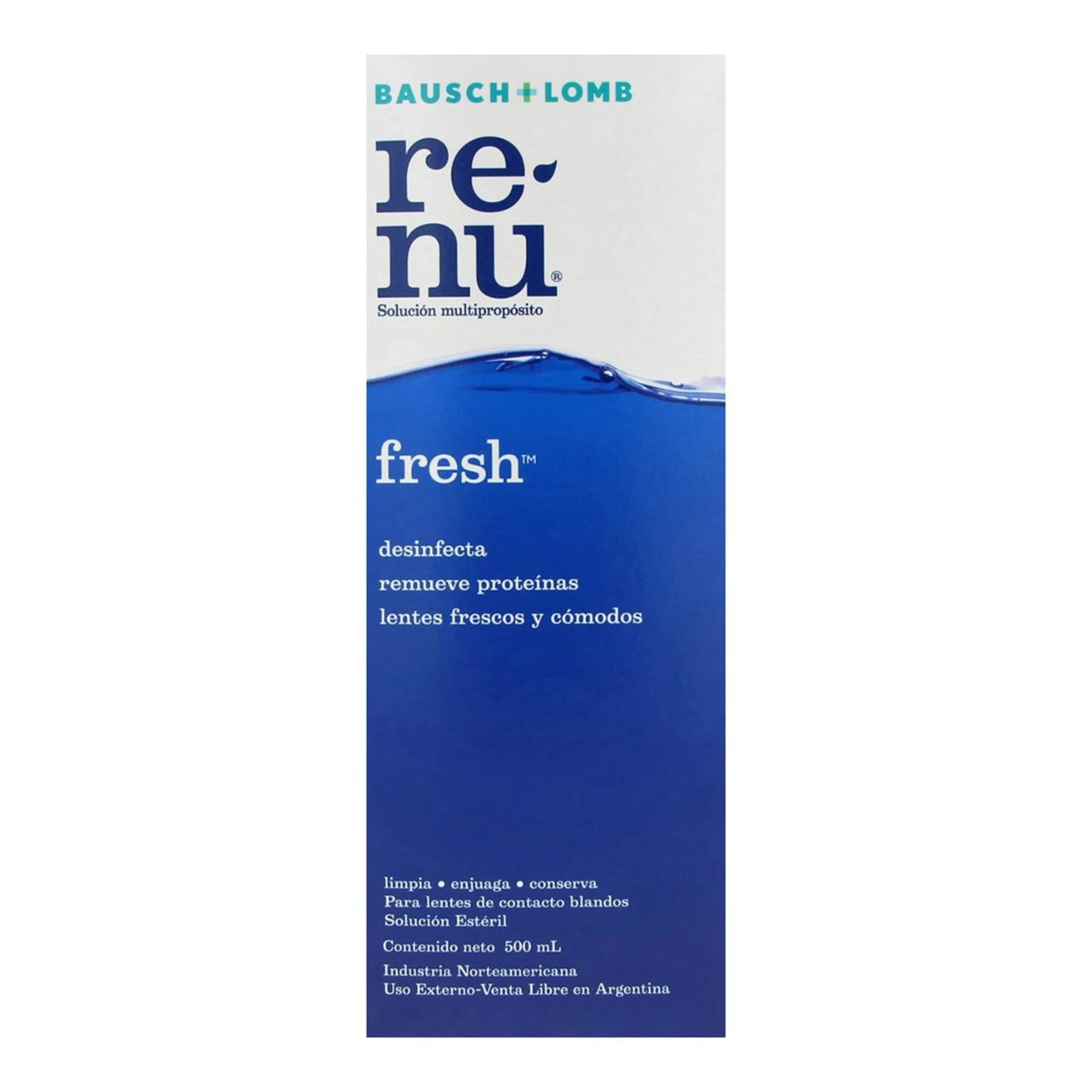 Renu Fresh Solución Multipropósito Para Lentes De Contacto Con 500 Ml