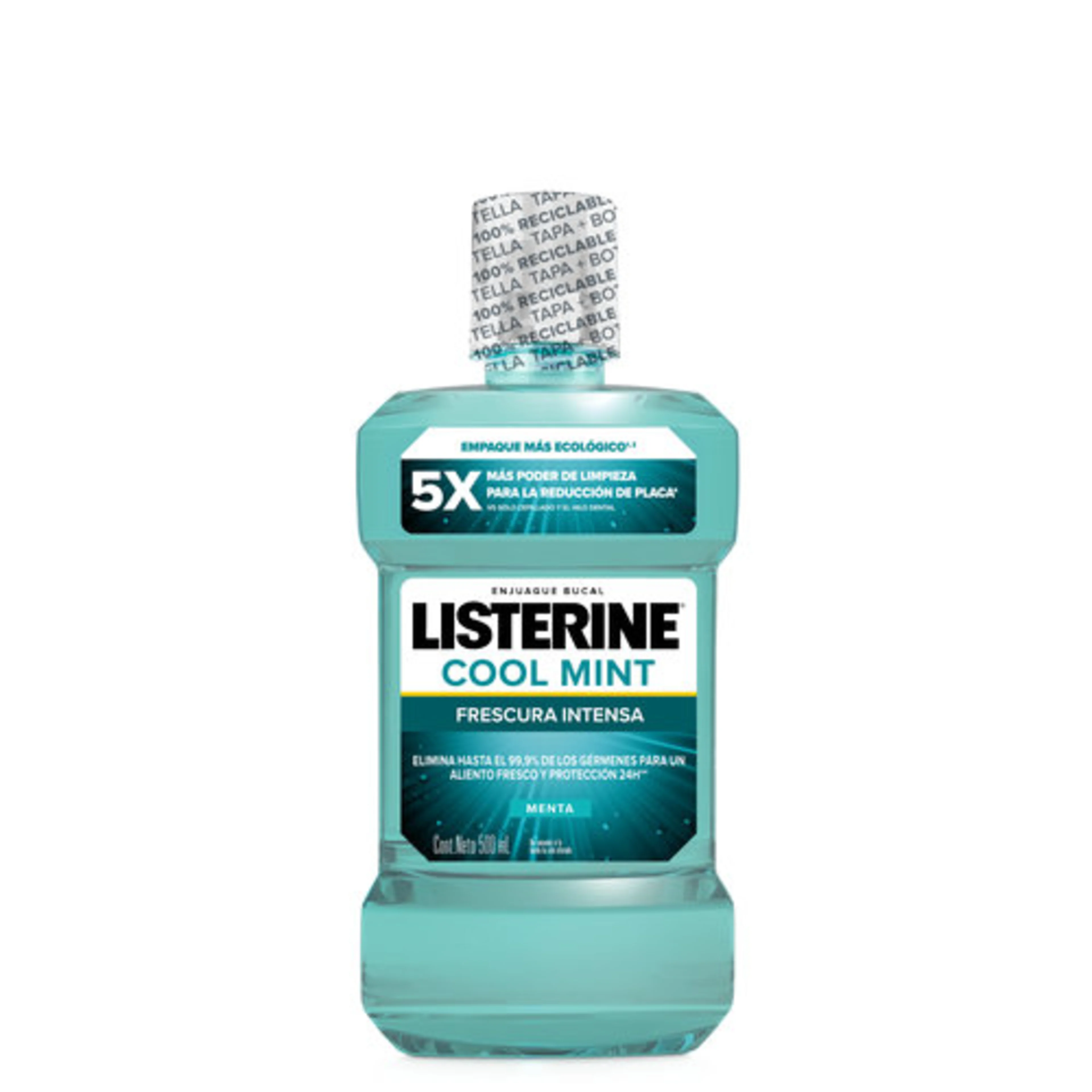 Listerine Cool Mint Enjuague Bucal Con 500 Ml