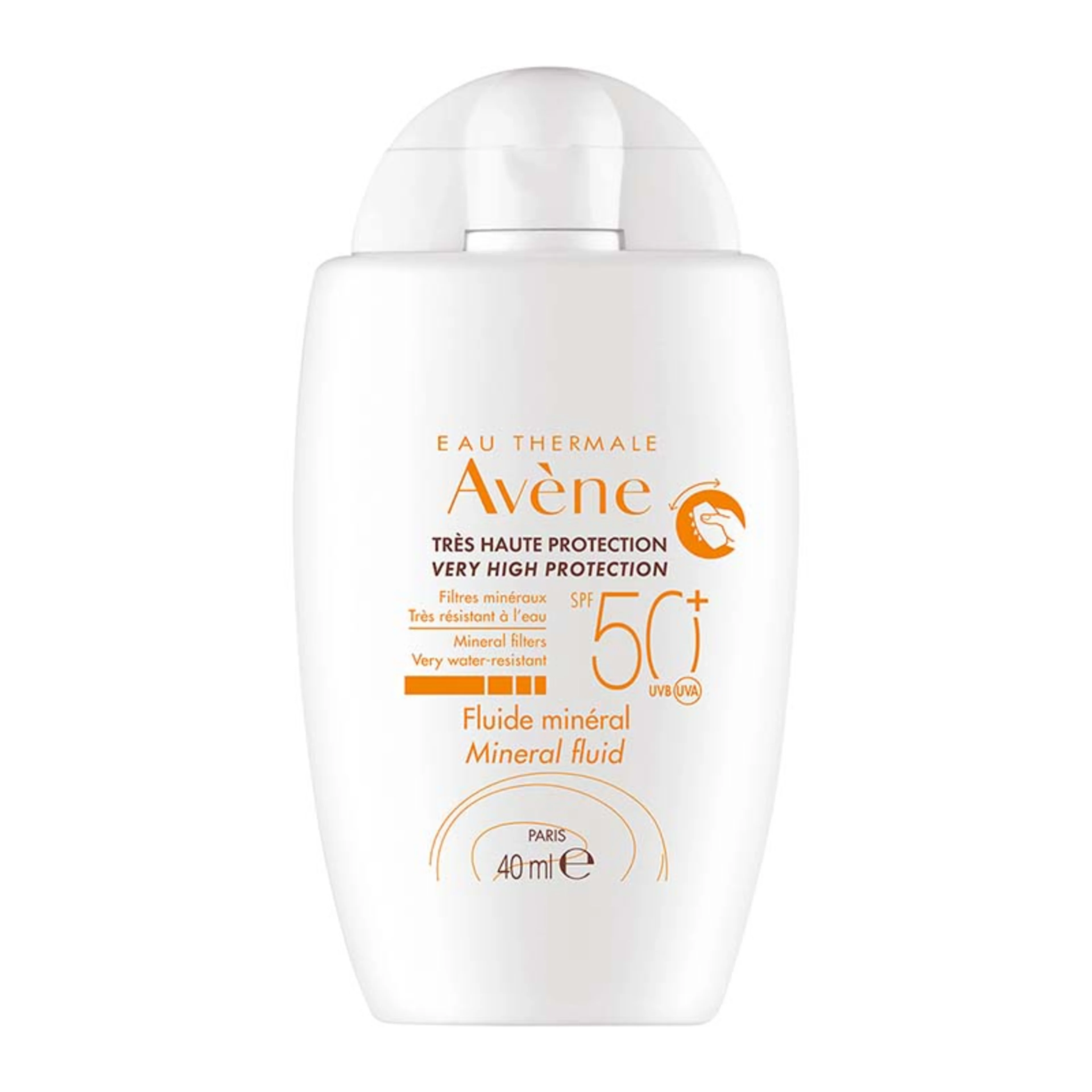 Avene Bloqueador Solar Fluido Mineral Fps50 Sin Color Con 40 Ml