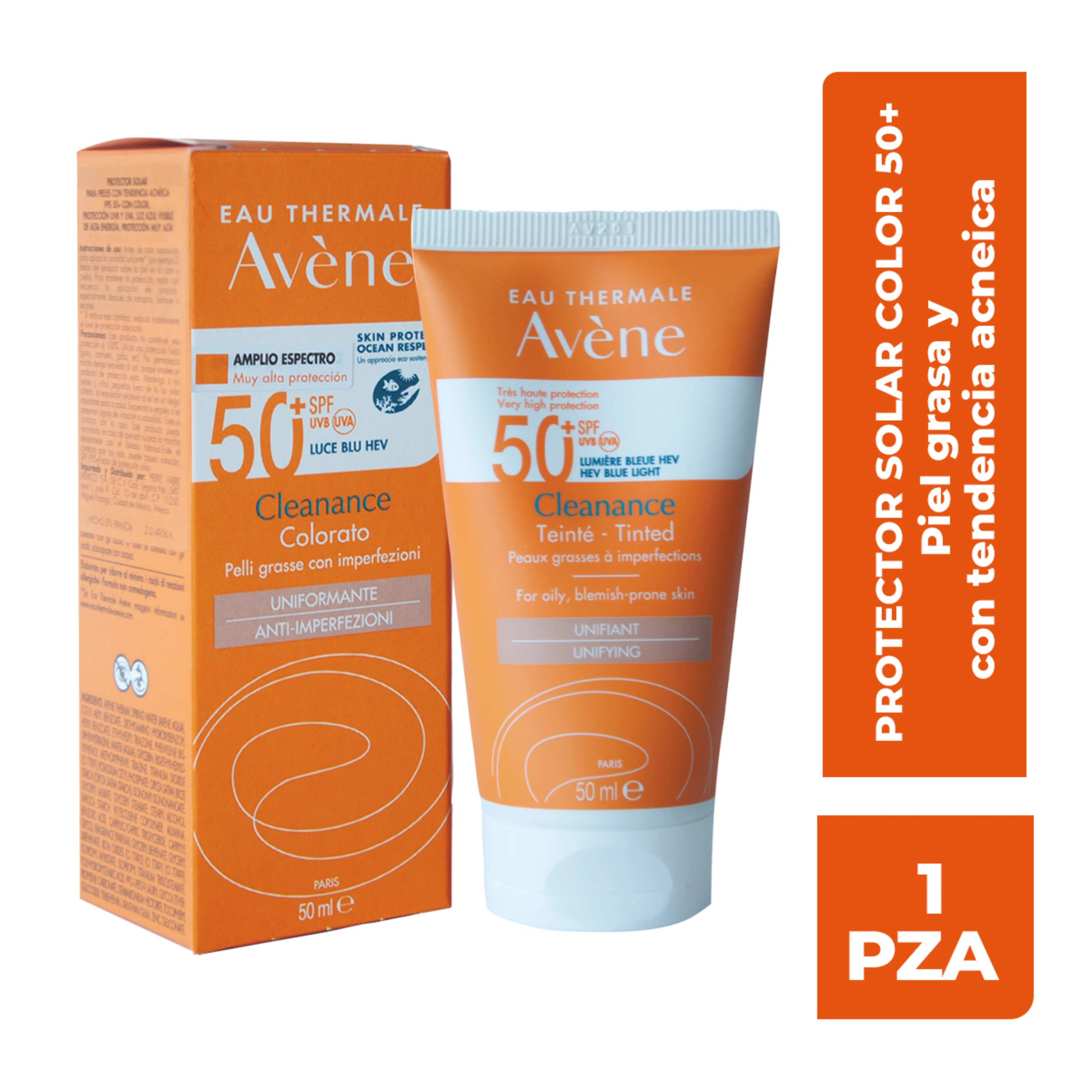 Avene Cleanence Solar Fps 50+ Protector Solar Con 50 Ml